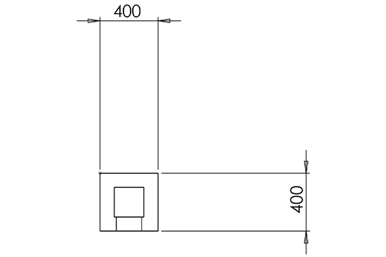 outdoor hand sanitiser plan view